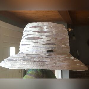 White sun hat